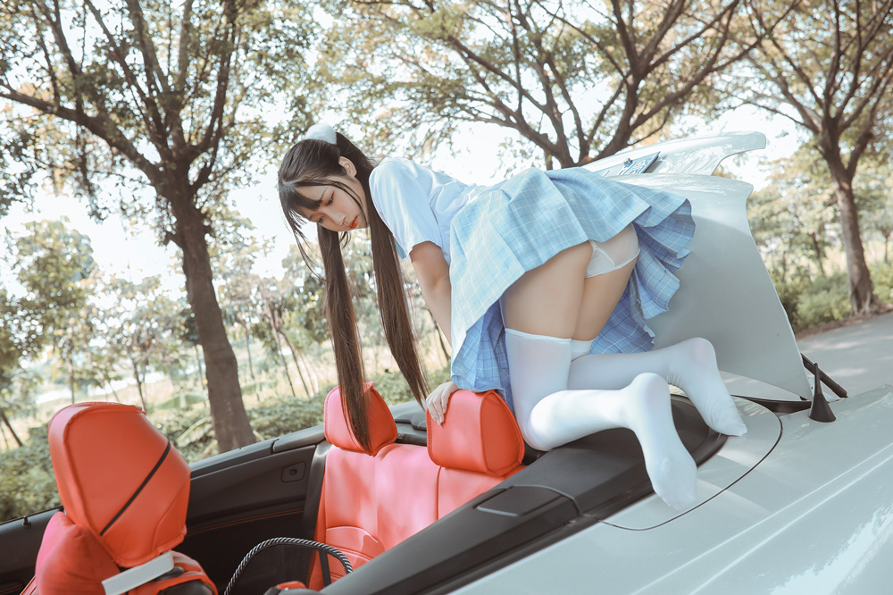 不呆猫 NO.024 白丝过膝袜 [21P12V-209MB]