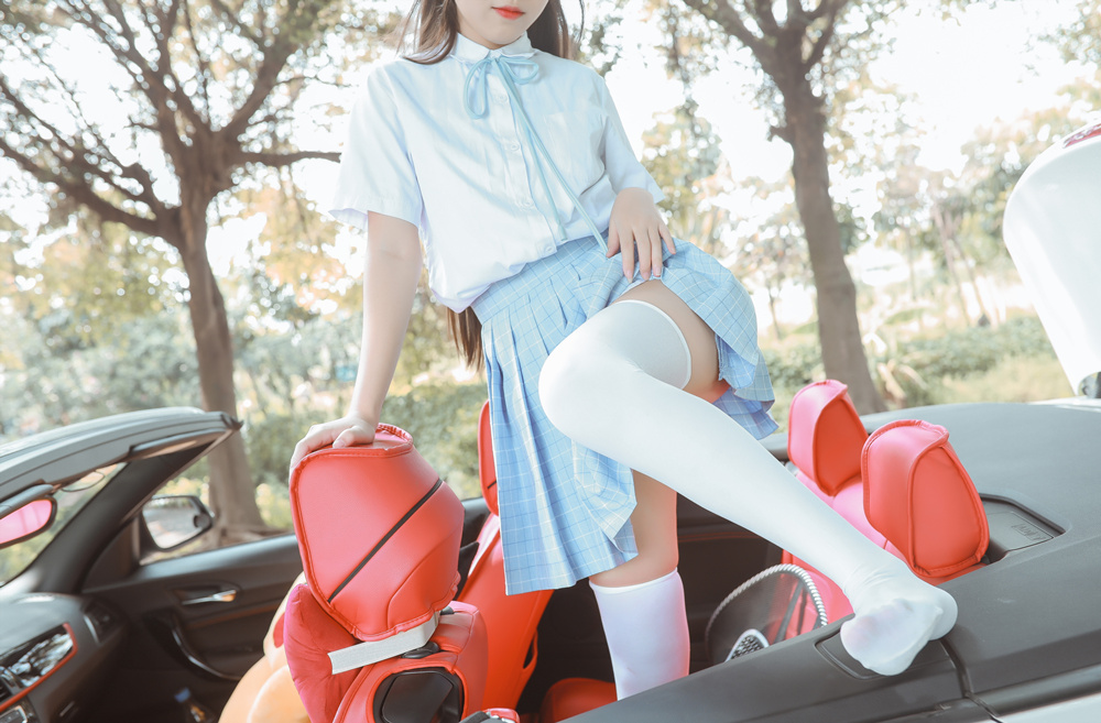 不呆猫 NO.024 白丝过膝袜 [21P12V-209MB]