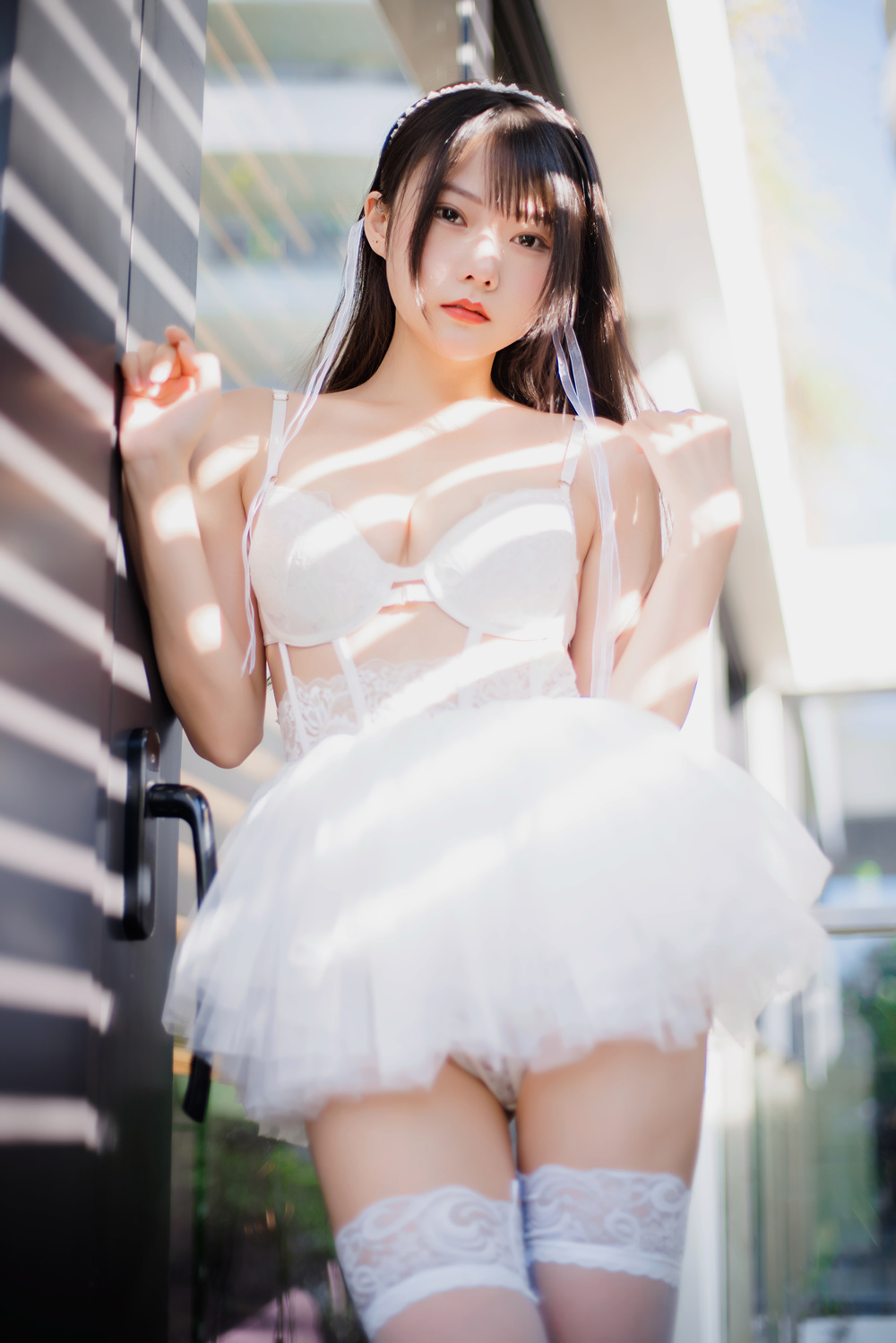 香草喵露露 – 杨枝甘露_白色纱裙 [48P1V1.22G]