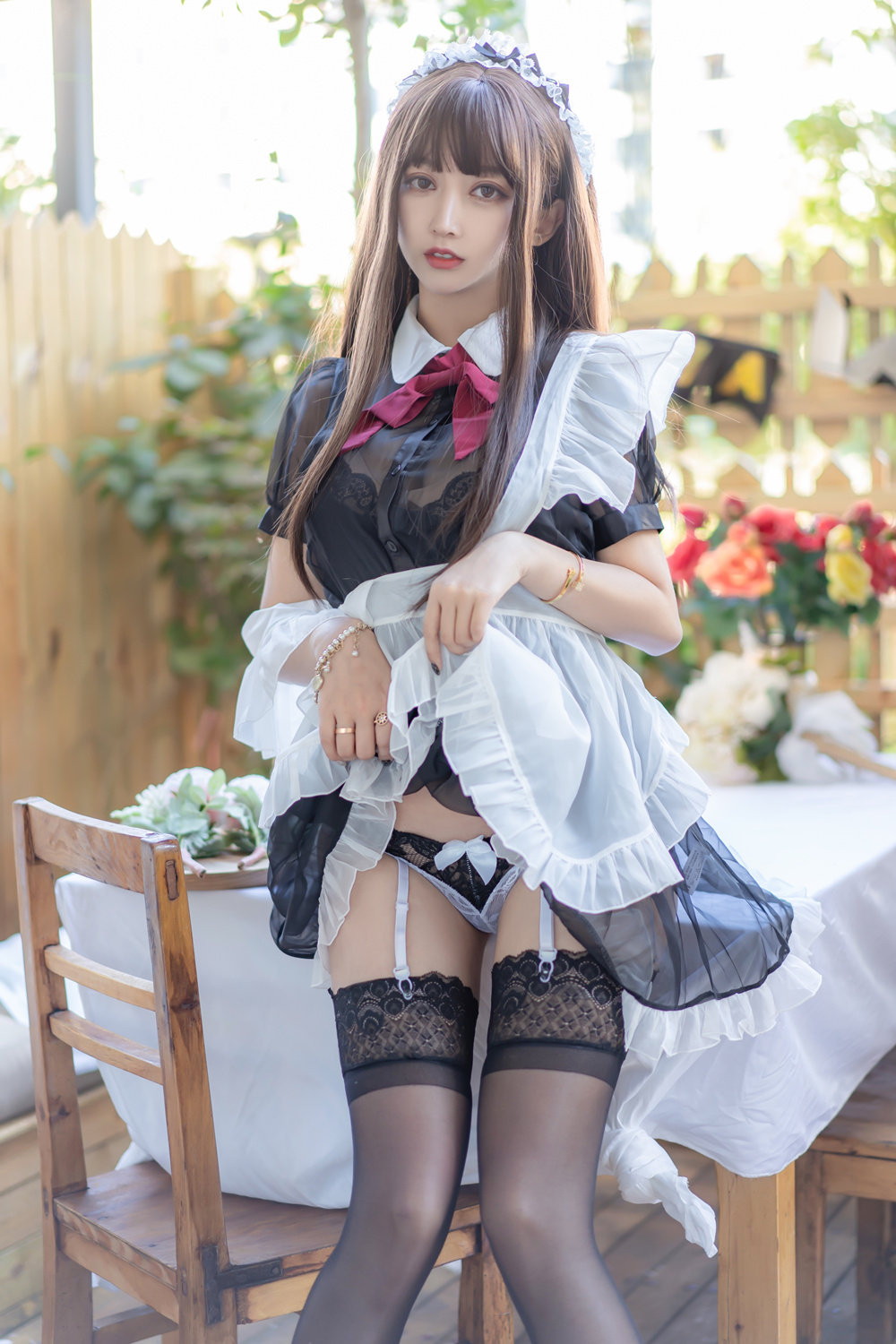 过期米线线喵 – 透明女仆 [49P69M]
