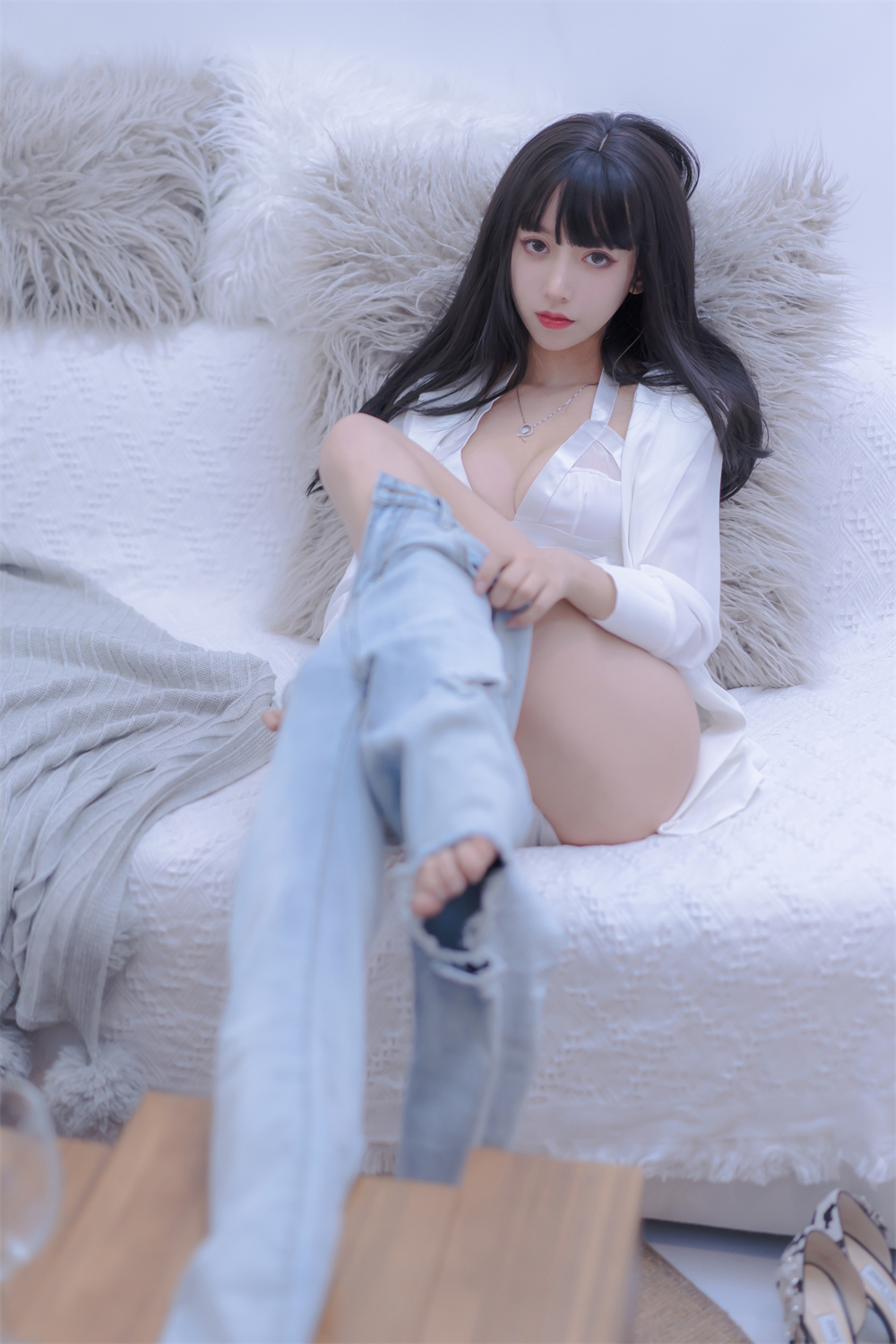 过期米线线喵 米线的休息日 [75P]