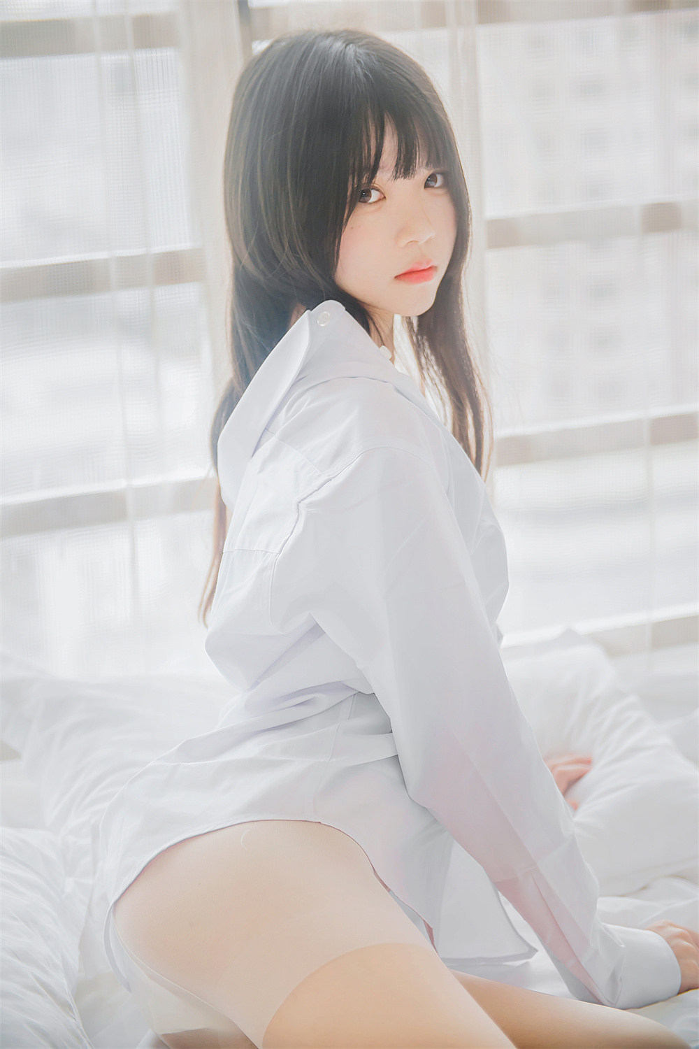 桜桃喵 VOL.002 [49P] 白衬衫散发