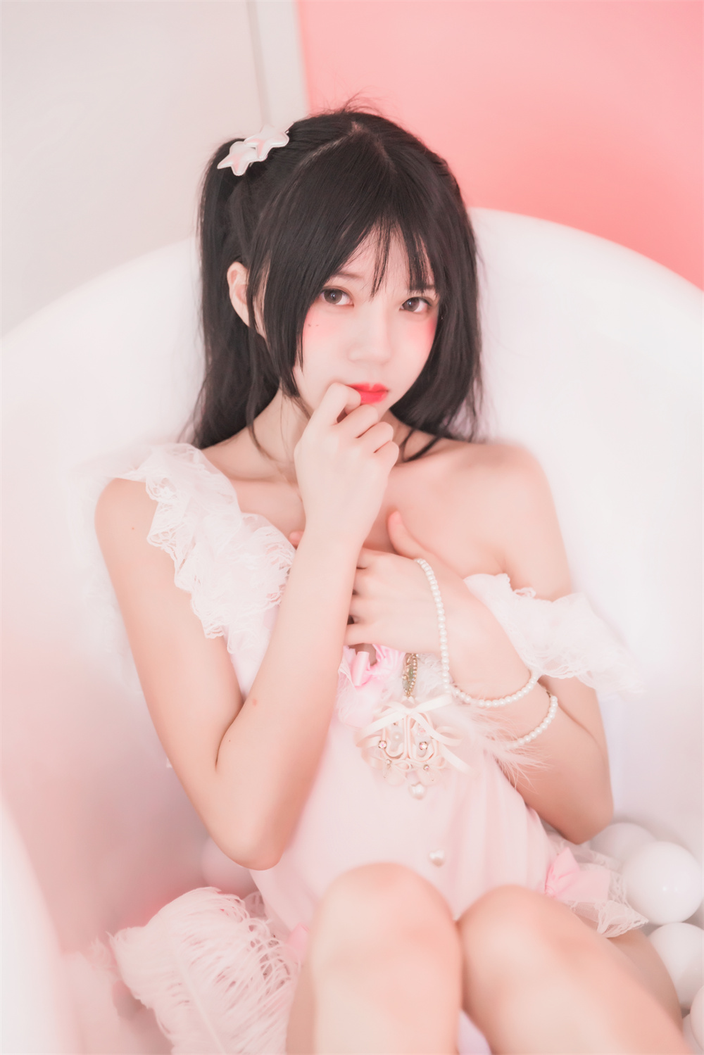 桜桃喵 VOL.038 [57P] 冬眠系列-粉色浴缸