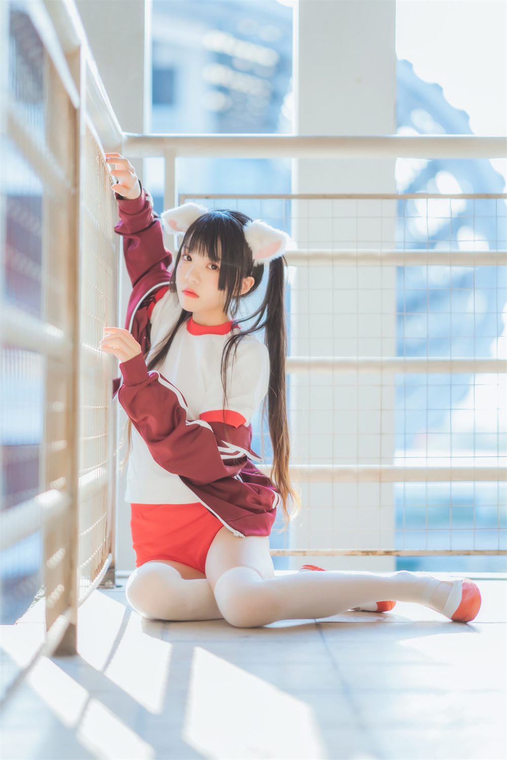 桜桃喵 VOL.046 [44P] 红色体操服