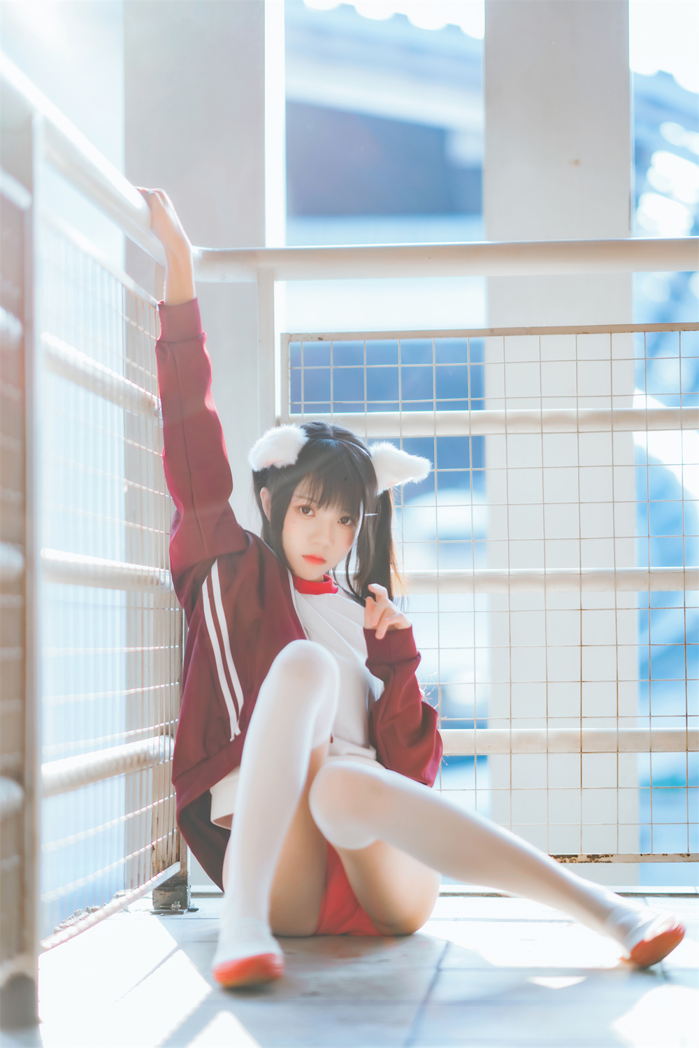 桜桃喵 VOL.046 [44P] 红色体操服