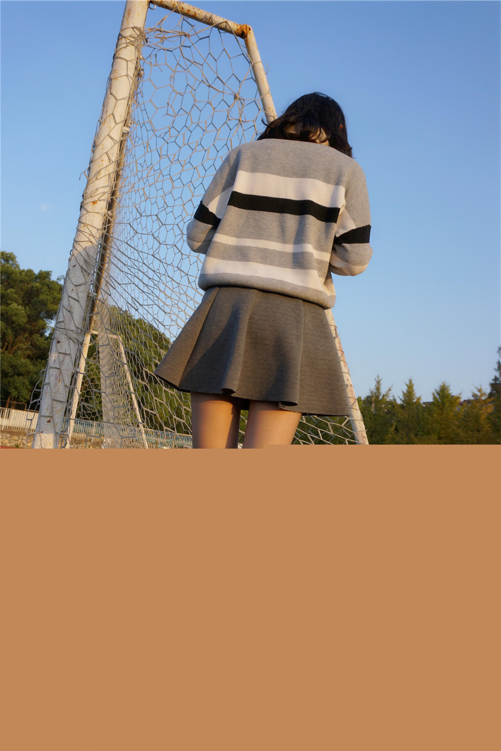 [妖精视觉] NO.071 糖糖 绿茵场的灰丝 [61P]